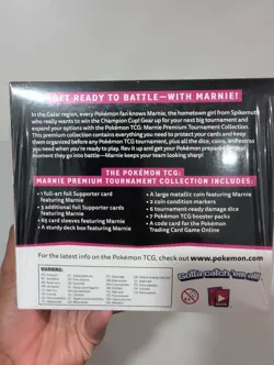 Pokemon TCG Marnie Premium Tournament Collection Display Case 4 Units - Image 5