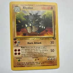 Pokemon Rhydon 45/64 Jungle 1st Edition Stage 1 Uncommon Regular 100 HP English - Image 1