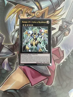 Yugioh Card - Number S39 Utopia The Lightning OP04 Ultimate Rare Spanish - Image 2