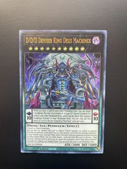 Yugioh D/D/D Deviser King Deus Machinex BACH-EN044 Ultra Rare 1st Edition LP - Image 1