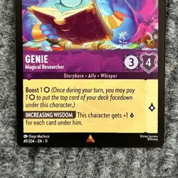 Disney Lorcana Winterspell Genie 49/204 Rare NM Regular - Image 4