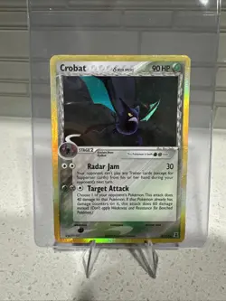 Pokemon TCG Crobat EX Delta Species 2/113 Holo Rare Card LP Condition - Image 1