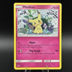 Mimikyu SM163 Team Up Blister Black Star Promo Sun & Moon Pokemon Card Near Mint - Image 1