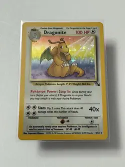 Dragonite 4/62 - Rare Holo - Unlimited Edition - Pokemon Card TCG - Fossil Set - Image 1