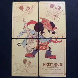 Mickey Mouse - Brave Little Tailor - Insert Art 4 Card Set - Disney Lorcana - Image 1