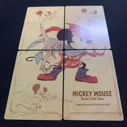 Mickey Mouse - Brave Little Tailor - Insert Art 4 Card Set - Disney Lorcana - Image 2