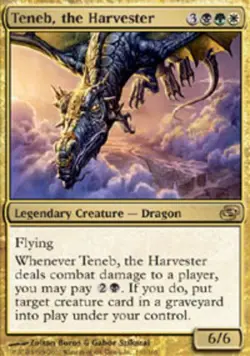 Teneb, the Harvester - Foil Planar Chaos Magic mtg Heavy Play, English x1 - Image 1