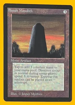 MTG BASALT MONOLITH Beta (OldManMTG 012-035) - Image 1