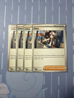 4x Playset Hilda 084/086 Pokemon White Flare Uncommon - Image 1