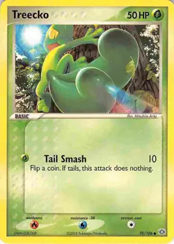 Treecko 70/106 Common Emerald Pokemon LP - Image 1