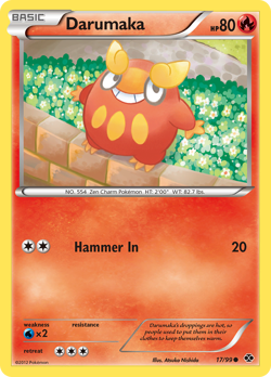 Darumaka 17/99 Common Next Destinies Pokemon LP - Image 1