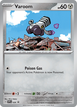 Varoom 026 Promo Scarlet & Violet Pokemon NM - Image 1