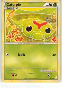 Caterpie 57/123 Common HeartGold & SoulSilver Pokemon LP Komiya - Image 1