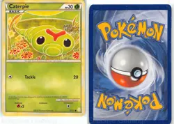 Caterpie 57/123 Common HeartGold & SoulSilver Pokemon LP Komiya - Image 3