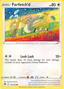 Farfetch'd 115/172 Common Brilliant Stars Pokemon LP Komiya - Image 1