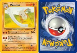 Marowak 52/130 Uncommon Base Set 2 Pokemon LP - Image 3