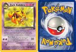 Dark Kadabra 39/82 Uncommon Team Rocket Pokemon HP/DMG - Image 3
