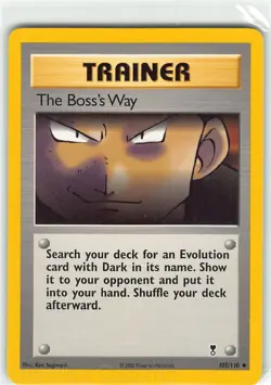 The Boss's Way 105/110 Uncommon Legendary Collection Pokemon LP Sugimori - Image 1