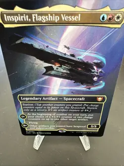 Inspirit, Flagship Vessel (Borderless) Commander: Edge of Eternities Regular - Image 1
