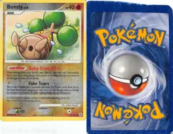 Bonsly 71/130 Common Diamond & Pearl Pokemon MP Harada Reverse Holo - Image 3