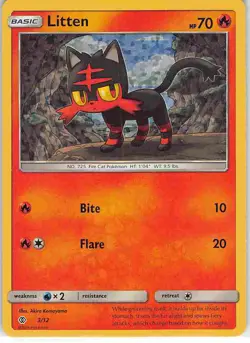 Litten 3/12 McDonald's Collection 2017 Pokemon NM - Image 1