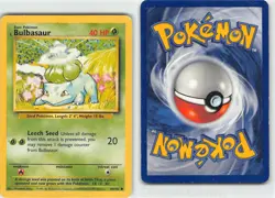 Bulbasaur 44/102 Common Base Set Unlimited Pokemon MP Arita - Image 3