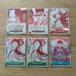 ONE PIECE Card Game 3rd Anniversary Campaign Promo Card Collection Set of 6 - Image 1