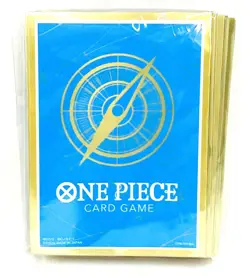 ONE PIECE Card Game Limited Card Sleeve STANDARD BLUE GOLD 70 Sleeves From JAPAN - Image 1