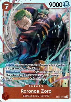 Roronoa Zoro EB04-007 One Piece Adventure on Kami's Island Super Rare NM - Image 1
