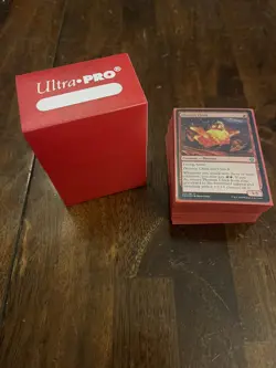 MTG Custom Standard Mono Red Aggro Deck! with sleeves and deck box! - Image 1