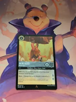 Disney Lorcana TCG Hercules Divine Hero Cold Foil Rare - Image 1