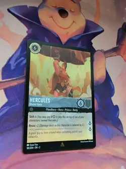 Disney Lorcana TCG Hercules Divine Hero Cold Foil Rare - Image 2