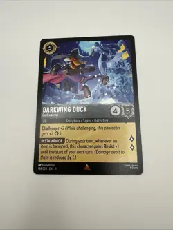 Darkwing Duck Darkwarrior 188/204 Lorcana Winterspell Rare NM Disney - Image 1