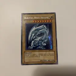 Yu-Gi-Oh Blue-Eyes White Dragon DDS-001 Promo Secret Rare Card - Image 1