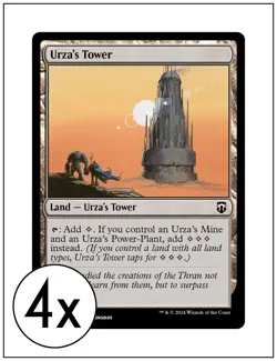 4x Urza's Tower, Modern Horizons 3 Commander, Magic MTG NM - Image 1