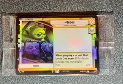 Star Wars Unlimited Grogu Leader Foil Sealed Card Mandalorian AMC Promo - Image 1