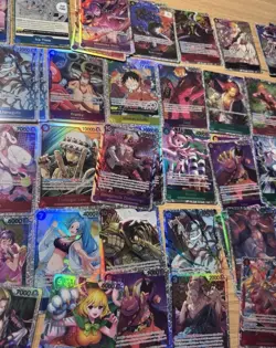 100+ One Piece Card Lot 75 C/UC 20 Holo Rare 3 Leader Cards & 2 SP Holos Random - Image 1