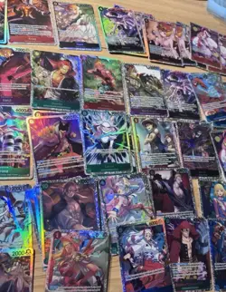 100+ One Piece Card Lot 75 C/UC 20 Holo Rare 3 Leader Cards & 2 SP Holos Random - Image 2