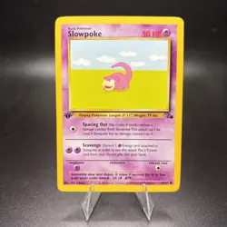 Slowpoke 55/62 (1st Edition) - Vintage 1999 Wotc Fossil Set - Pokemon Card NM -j - Image 1