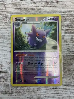 Gengar 16/99 Reverse Holo Rare MP 2009 Platinum Arceus Card TCG Medium Play - Image 1
