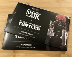 Magic: The Gathering Secret Lair TMNT The Last Ronin Foil Edition Lot of 2 - Image 1