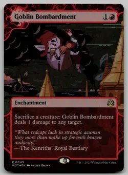 Goblin Bombardment R Wilds of Eldraine: Enchanting Tales 43 NM - Image 1