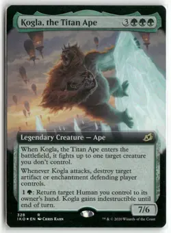 Kogla, the Titan Ape (Extended Art) 328 Ikoria: Lair of Behemoths MTG Foil LP - Image 1