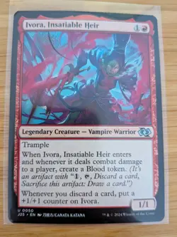 MTG Ivora, Insatiable Heir (Anime Art) 0050 J25 Foundations M/NM Free UK P&P - Image 1