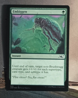 Embiggen x1 Galaxy Foil Unfinity MTG Magic the Gathering - Image 1