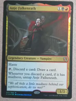 Anje Falkenrath x1 Foil C19 MTG Magic the Gathering Commander 2019 - Image 1