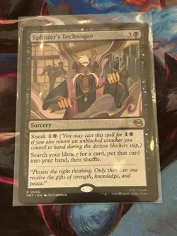 MTG Splinter’s Technique TMT 0080 R NM Regular - Image 1