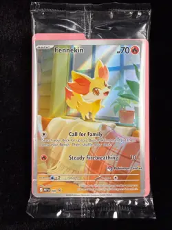 Fennekin 080 (Pokemon Center Exclusive) ME: Chaos Rising Promo Holo (SEALED) - Image 1