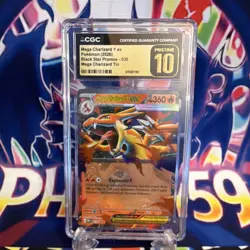 Pokemon Mega Charizard Y EX Black Star Promo 030 Holo CGC Pristine 10 - Image 1