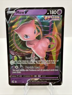 Pokemon TCG Mew V 113/264 Swsh08: Fusion Strike Holo - NM - Image 1